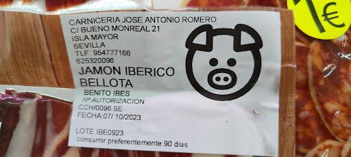 Carnicería J.Antonio Romero ubicada en Isla Mayor (Sevilla)