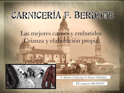 Carnicería F. Berdote ubicada en Alaejos (Valladolid)