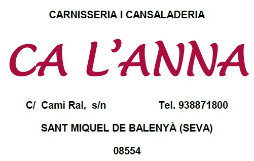 Ca l'Anna ubicada en Sant Miquel de Balenyà (Barcelona)